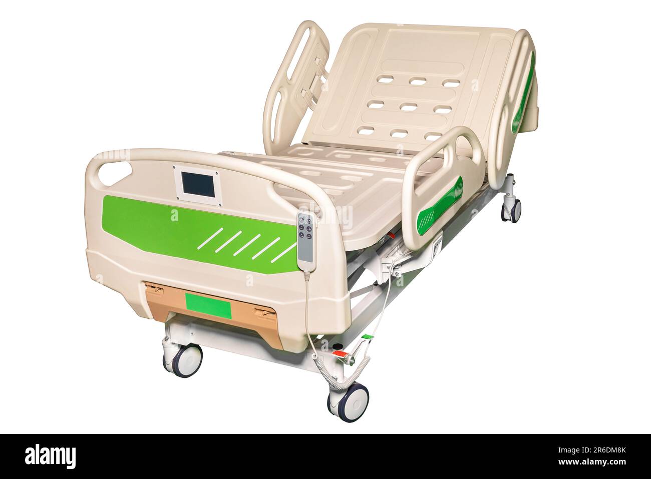 Medical bed with electric drive and height adjustment Stock Photo Alamy