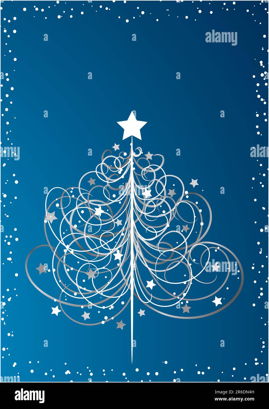 Christmas tree background, vector illustration Stock Vector Image & Art ...