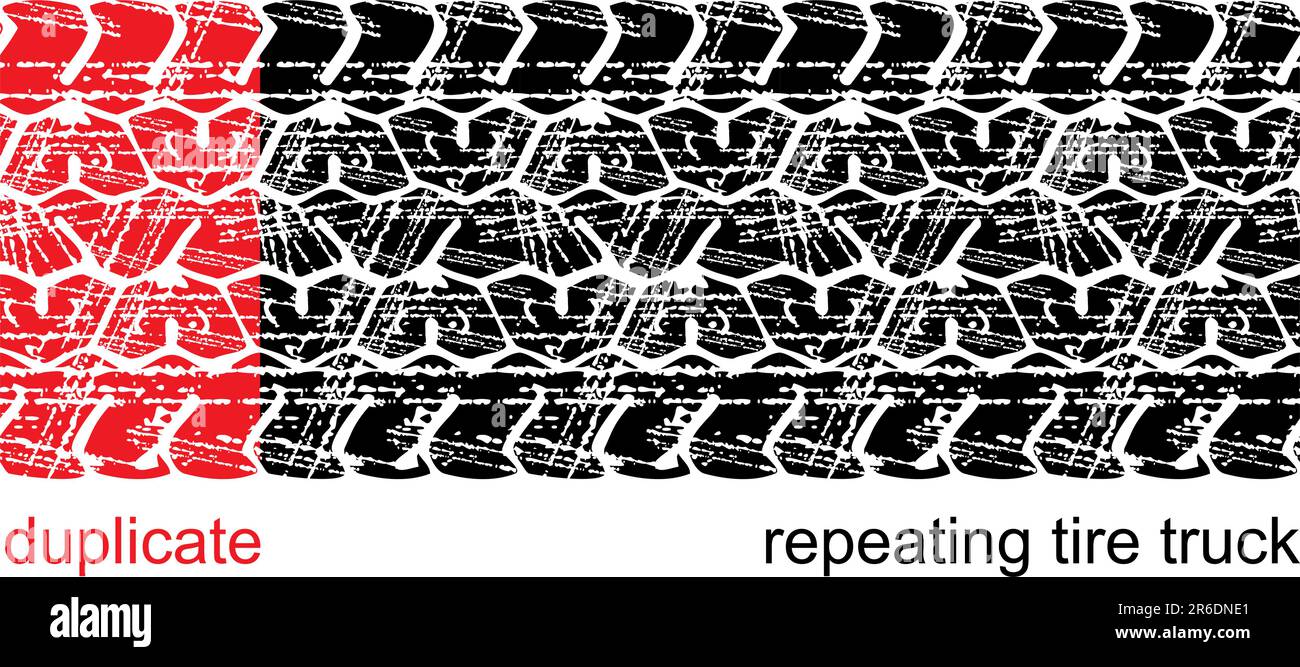 Vector tire tracks (repeating left to right Stock Vector Image & Art ...