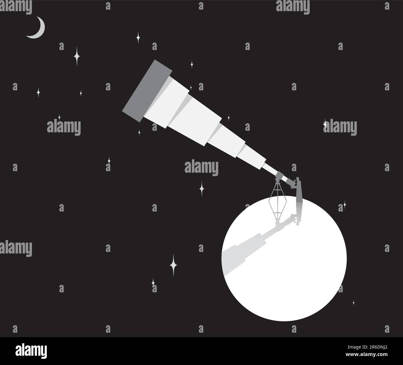 black and white space exploration pattern design Stock Vector Image ...