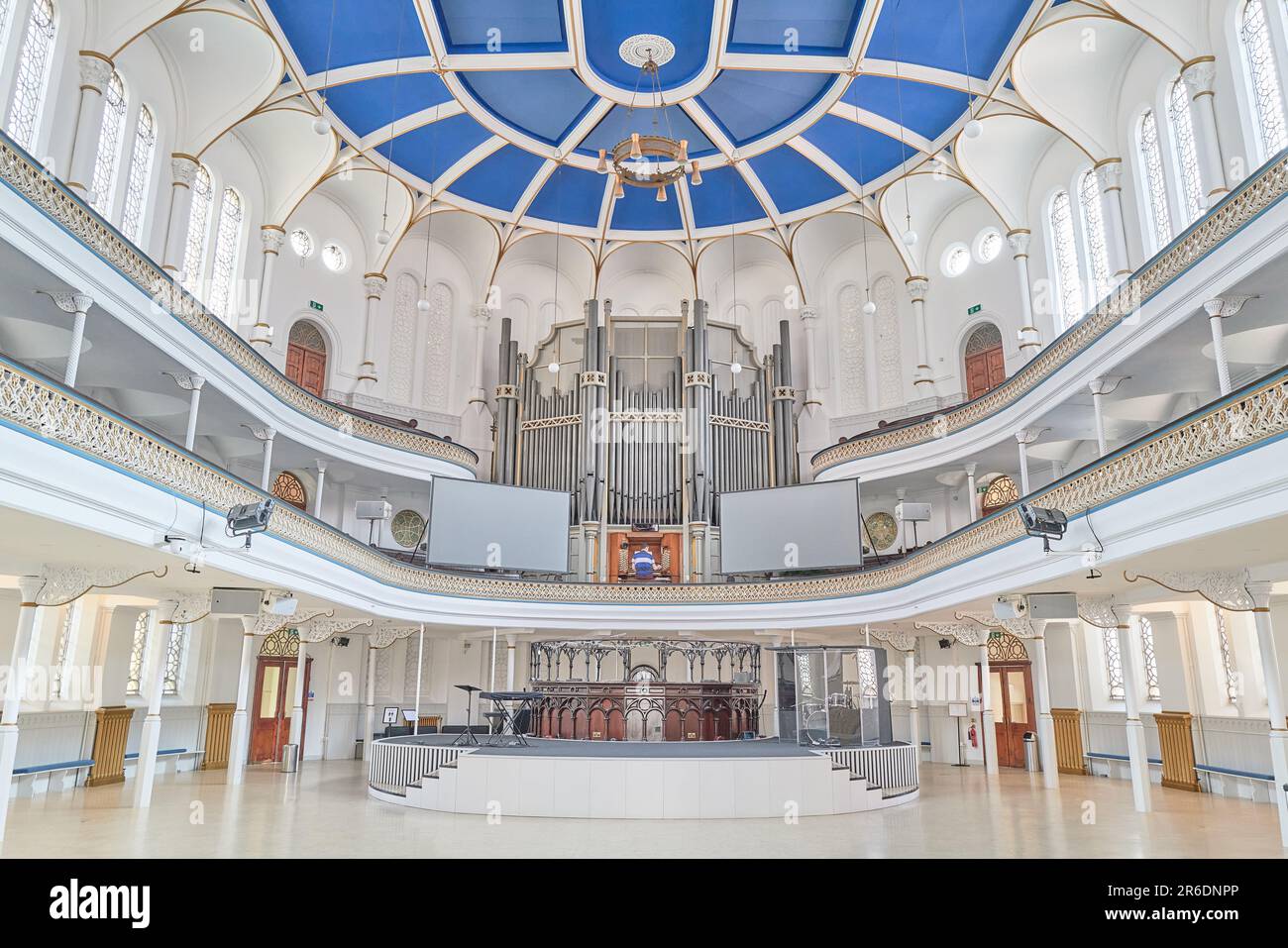 Interior of Westminster Chapel, a christian evangelical free church, at ...