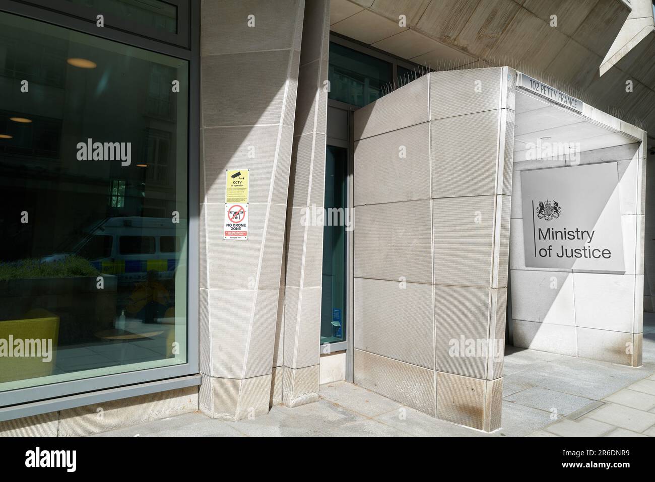 The british government's Ministry of Justice building on Petty France