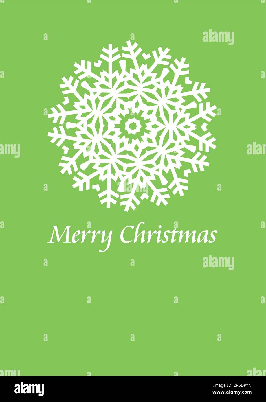 christmas card design with snowflake, vector Stock Vector Image & Art ...