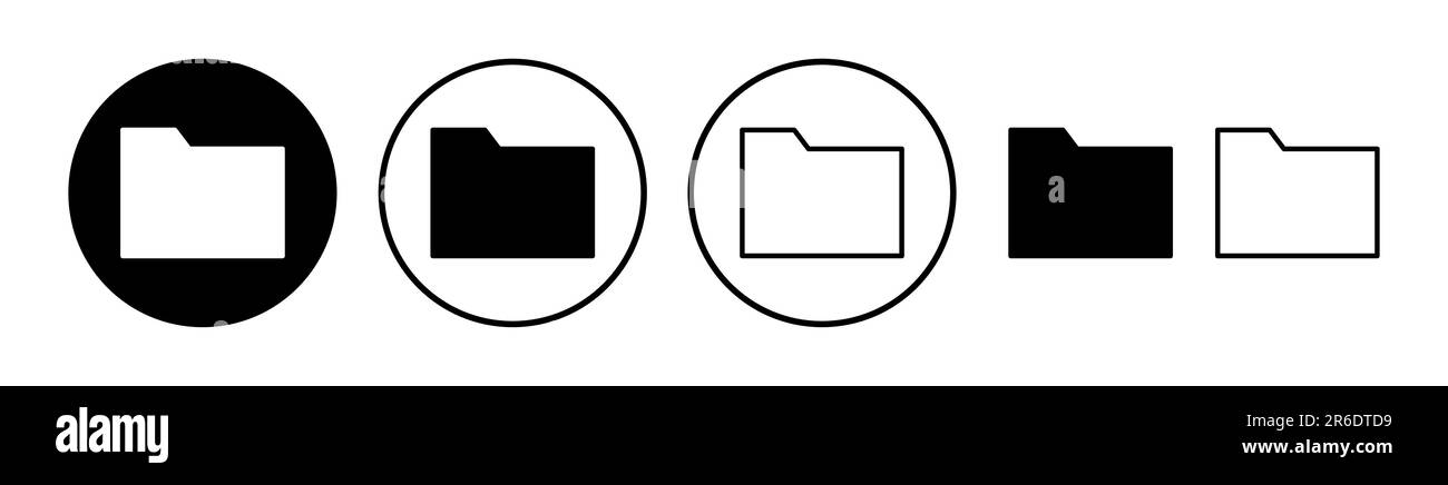 Folder icon vector. document folder icon Stock Vector Image & Art - Alamy