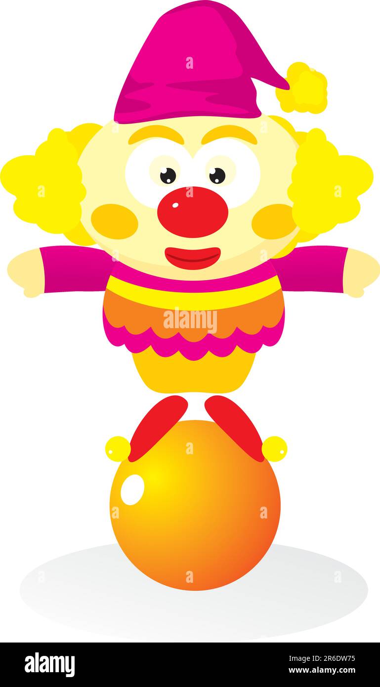 cute clown vector Stock Vector Image & Art - Alamy