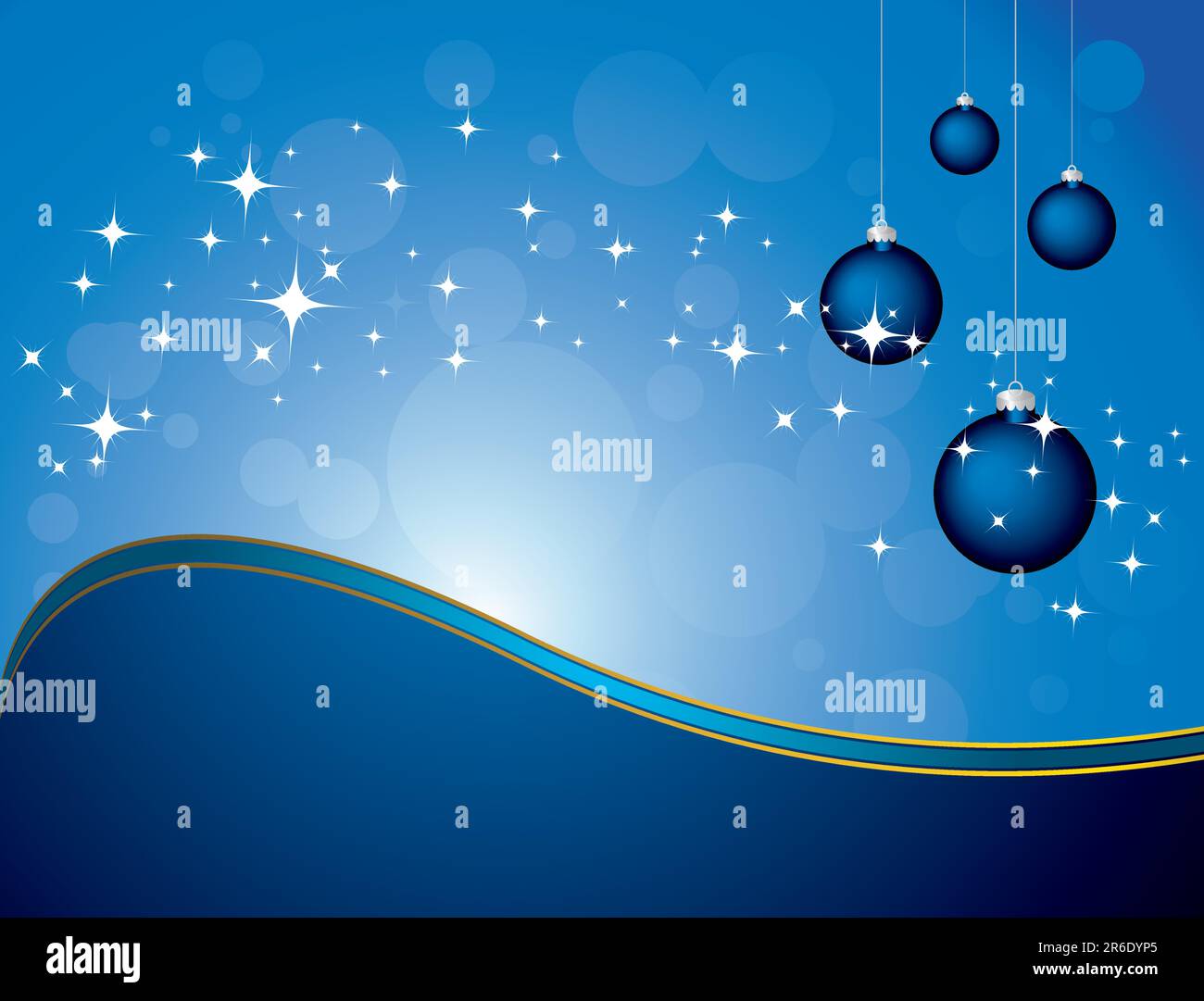 blue vector Christmas background with stars Stock Vector Image & Art