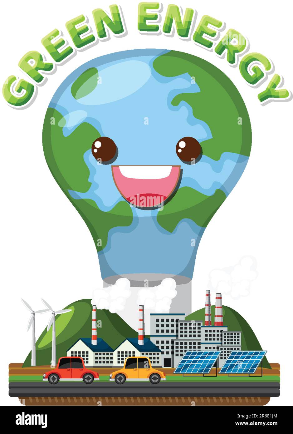 Alternative green energy vector concept illustration Stock Vector Image ...