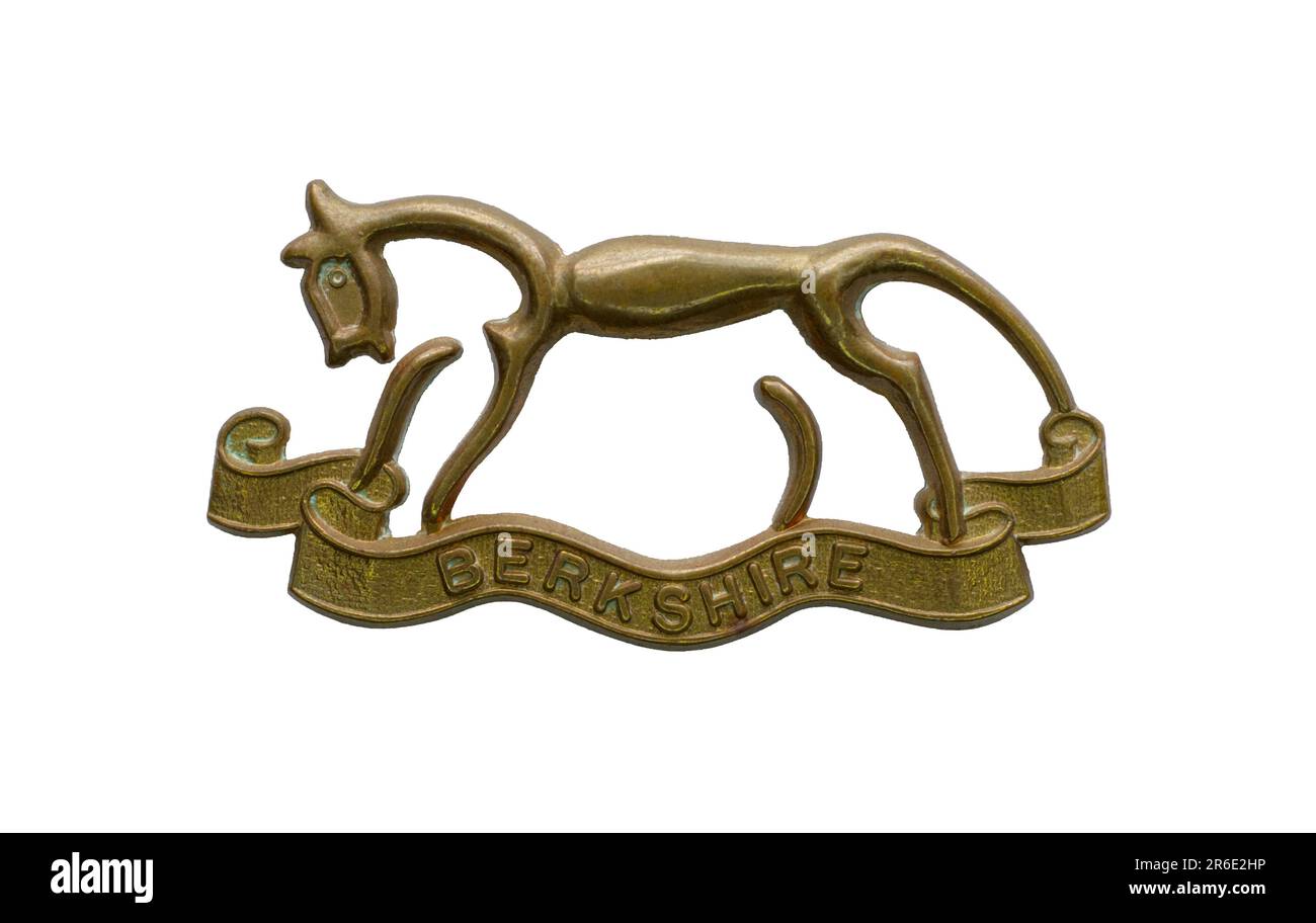 The cap badge of the Berkshire Yeomanry, c.1908-1921. Stock Photo