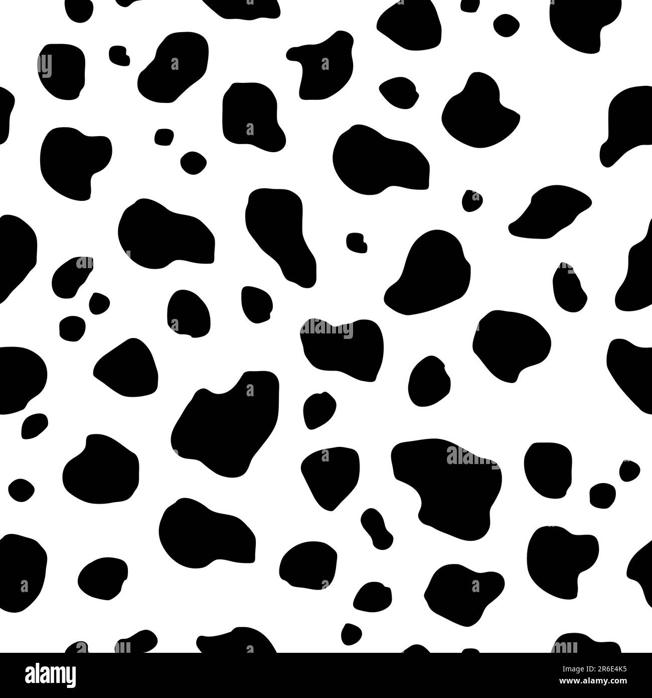 Seamless cow print background stock vector image art alamy