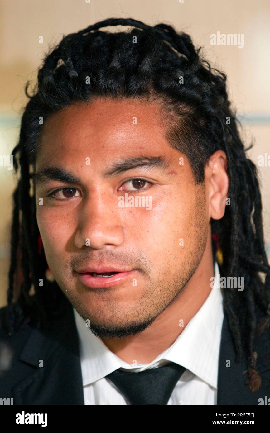 Ma’a Nonu of the All Blacks at the 2011 Rugby World Cup Squad presentation, Ponsonby Rugby Club, Auckland, New Zealand, Monday, August 29, 2011. Stock Photo