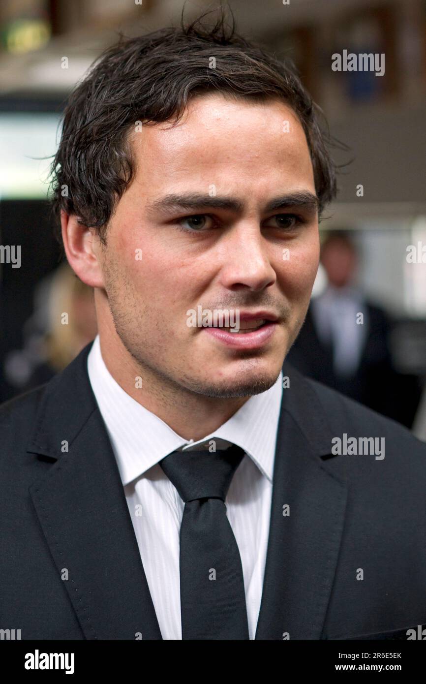 Zac Guildford of the All Blacks at the 2011 Rugby World Cup Squad presentation, Ponsonby Rugby Club, Auckland, New Zealand, Monday, August 29, 2011. Stock Photo