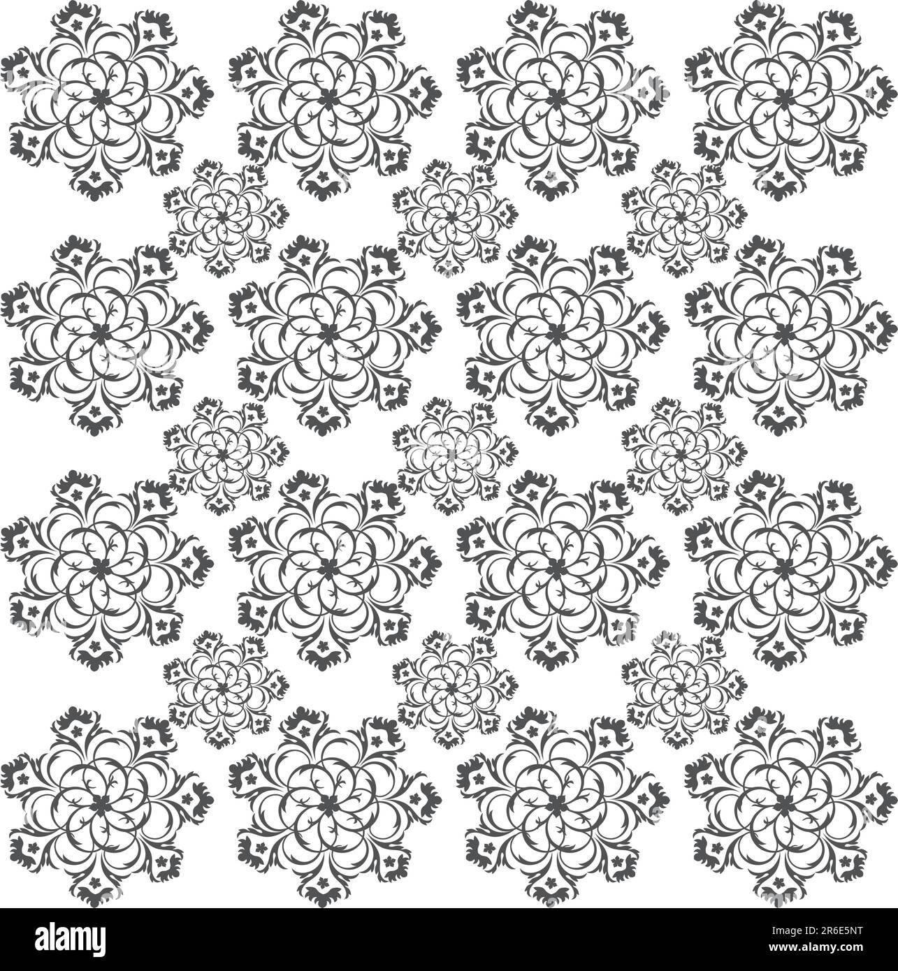 Black and white floral texture pattern design background Stock Vector ...