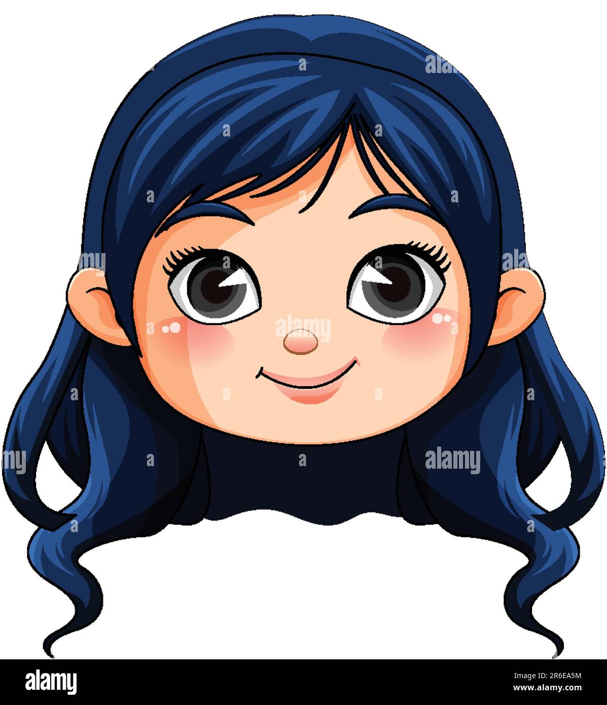 Cute girl cartoon character illustration Stock Vector Image & Art - Alamy