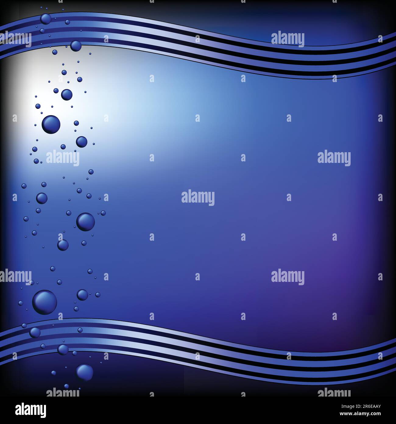 Blue underwater background with beautiful bubbles - vector Stock Vector ...