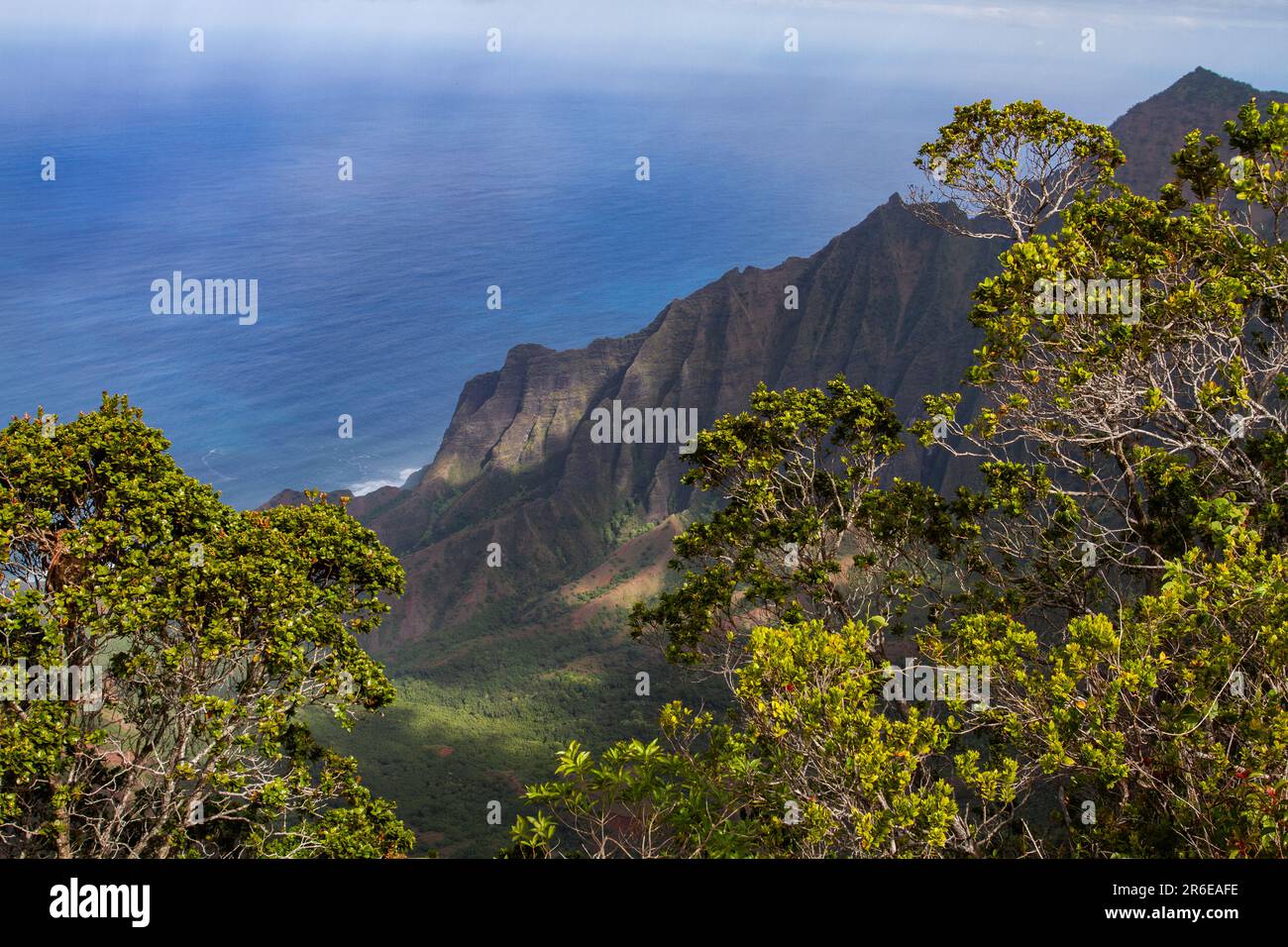 Scenic Overlook of Kalalau Valley in Koke'e State Park Stock Photo Alamy