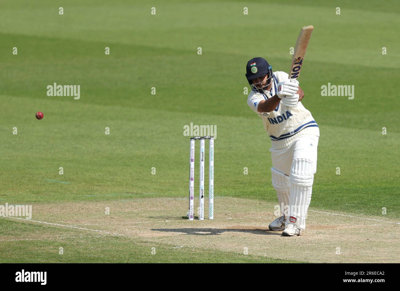 India's Shardul Thakur in action during day three of the ICC World Test