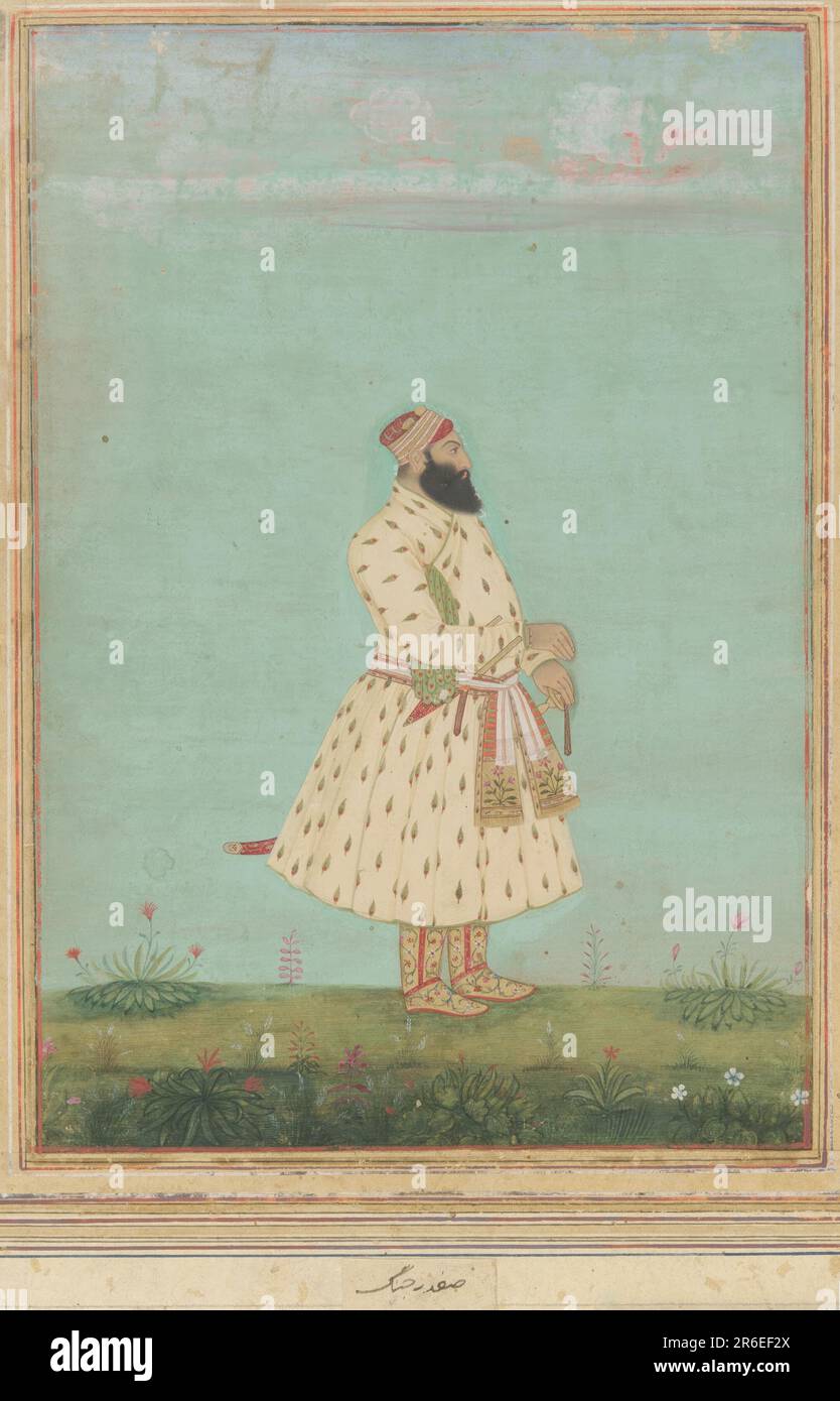 Portrait Of Safdar Jang Date Early 18th Century Origin India portrait-of-safdar-jang-date-early-18th-century-origin-india