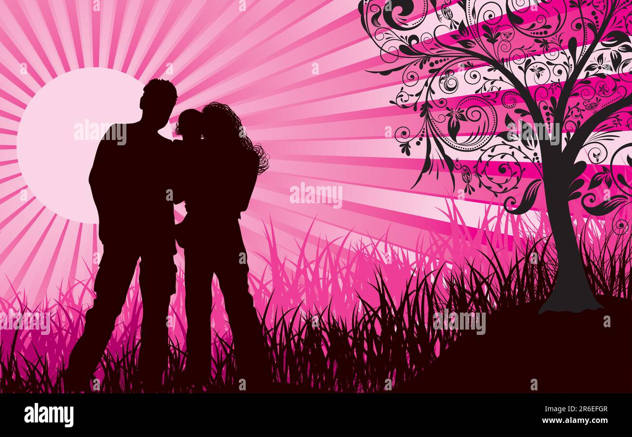 Happy family, vector illustration Stock Vector Image & Art - Alamy