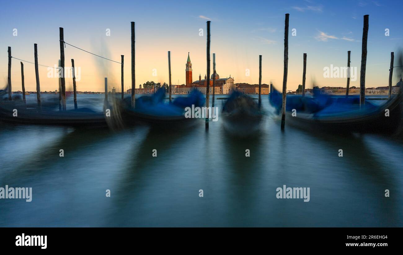 Gondolas in Venice Stock Photo - Alamy