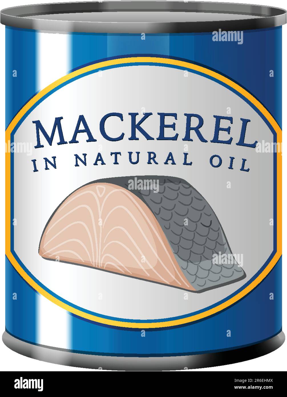 Mackerel Tin Can Vector illustration Stock Vector Image & Art Alamy