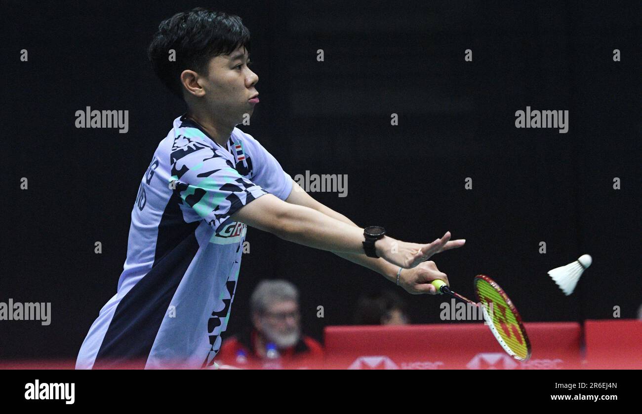 Singapore. 9th June, 2023. Supanida Katethong of Thailand serves during