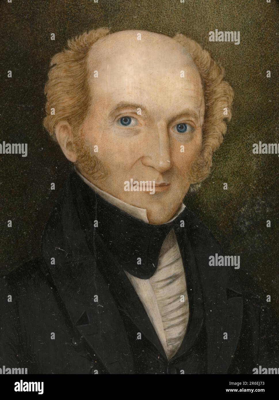 Martin Van Buren. Date c. 1837. Watercolor on ivory. Museum NATIONAL