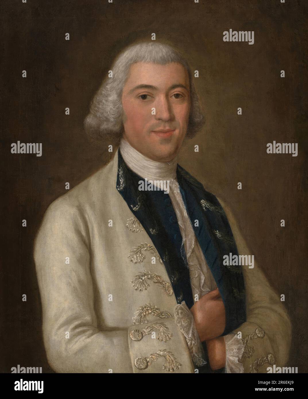 Samuel Griffin. oil on canvas. Date: 1770. Possibly Samuel Griffin, 1746 - 1810. Formerly identified as Cyrus Griffin, 1748 - 1810. Museum: NATIONAL PORTRAIT GALLERY. Stock Photo