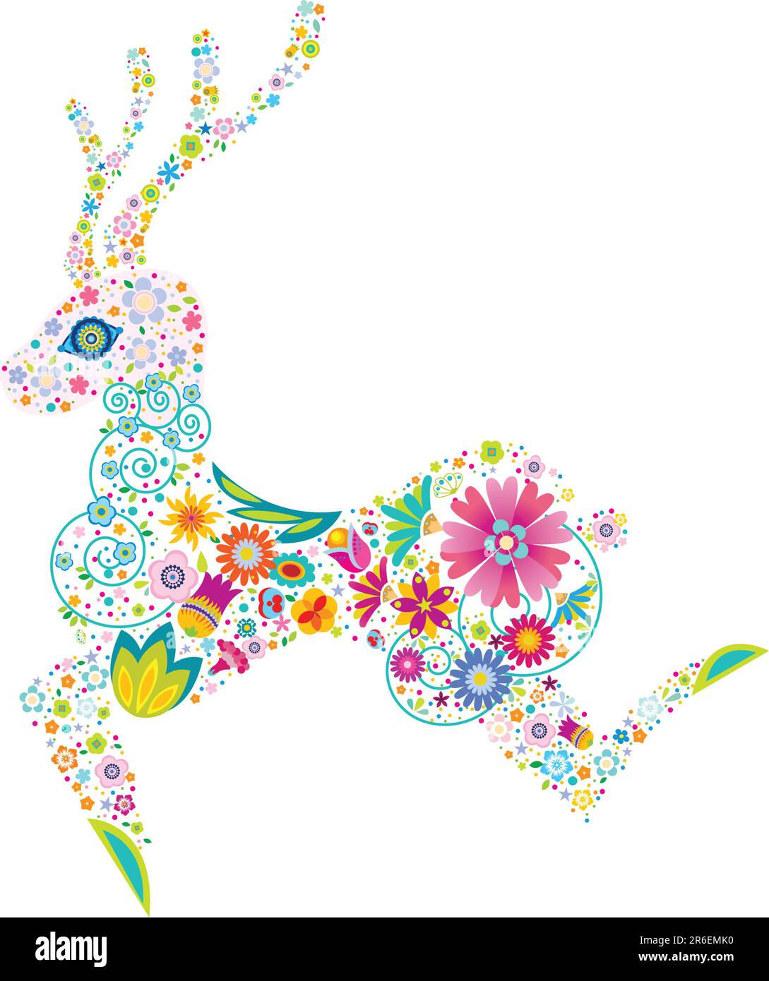 Deer Pattern Print Dress