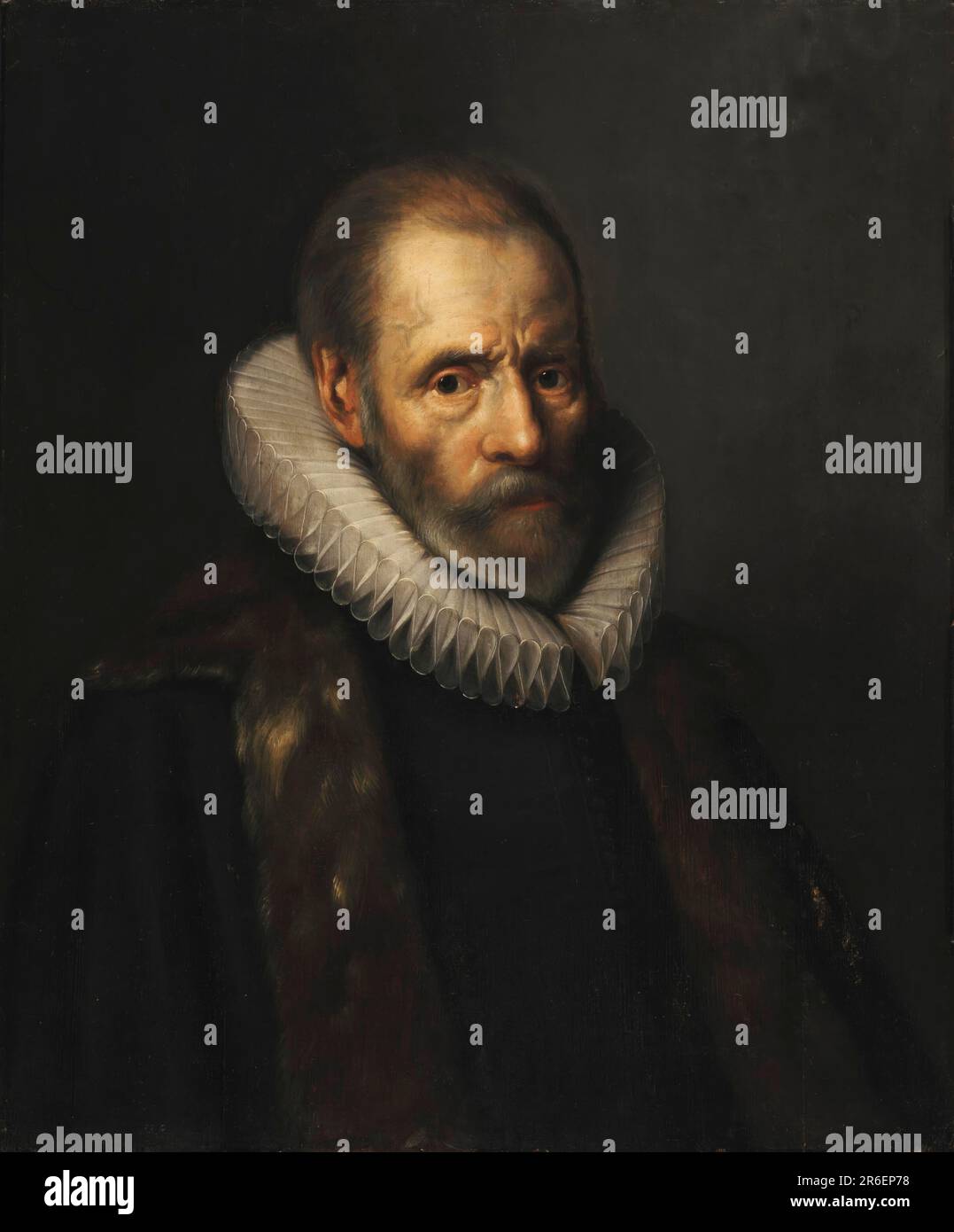 Jan Uytenbogaert?. Date: 17th century. oil on wood. Museum: Smithsonian American Art Museum. Stock Photo