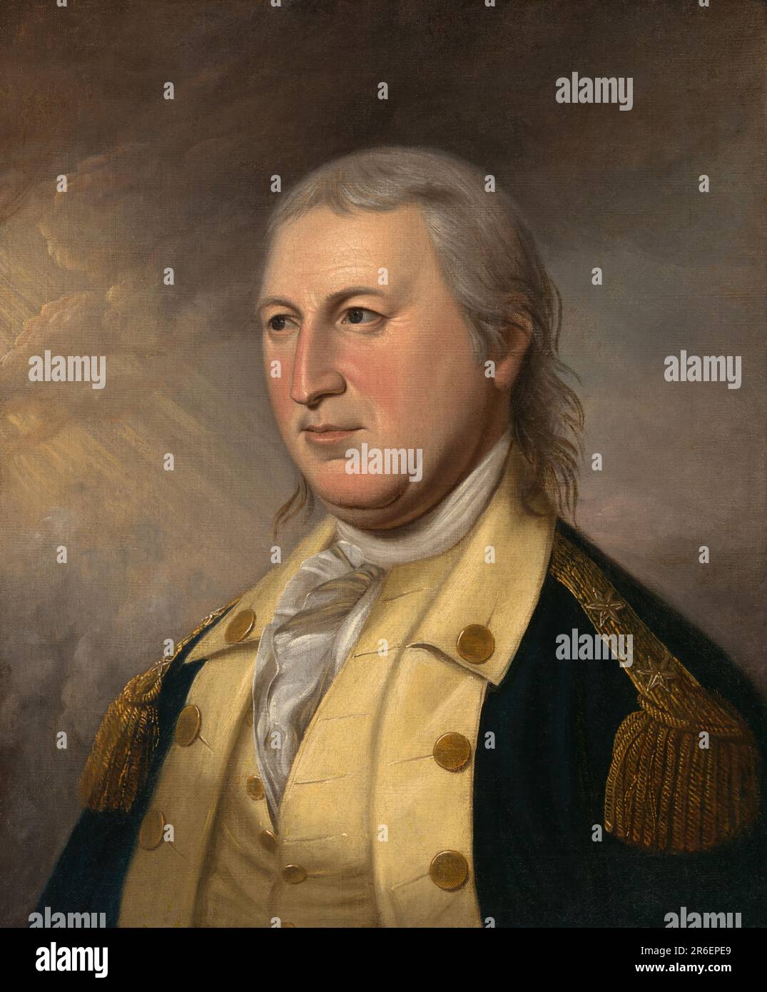 Horatio Gates. oil on canvas. Date: c. 1782. Museum: NATIONAL PORTRAIT GALLERY. Stock Photo