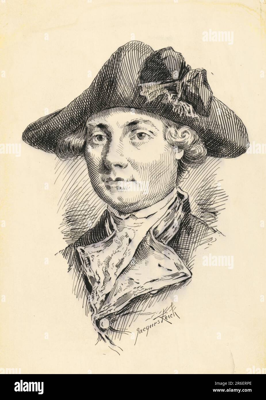 John Burgoyne. ink on paper. Date c. 18991920. Museum NATIONAL