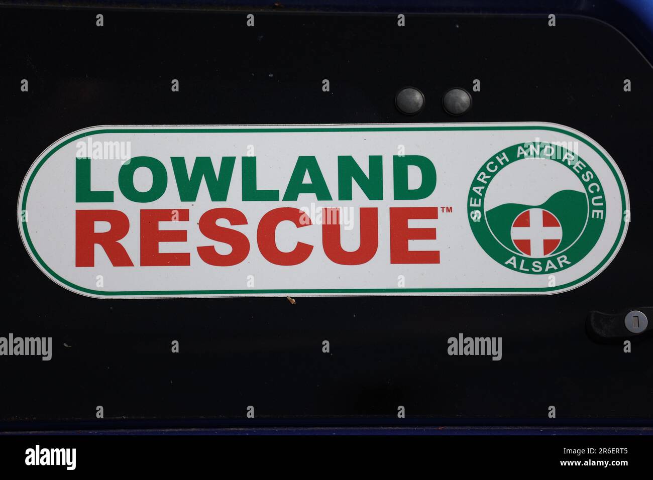 Search and Rescue teams at Braidwater Retail Park in Ballymena as the search has resumed in Co