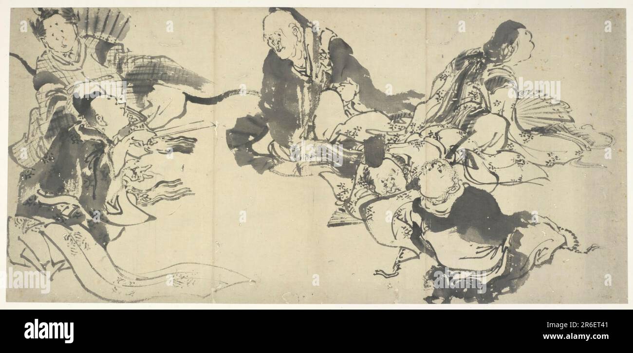 The Six Master Poets. ink on paper. Origin: Japan. Period: Edo period ...