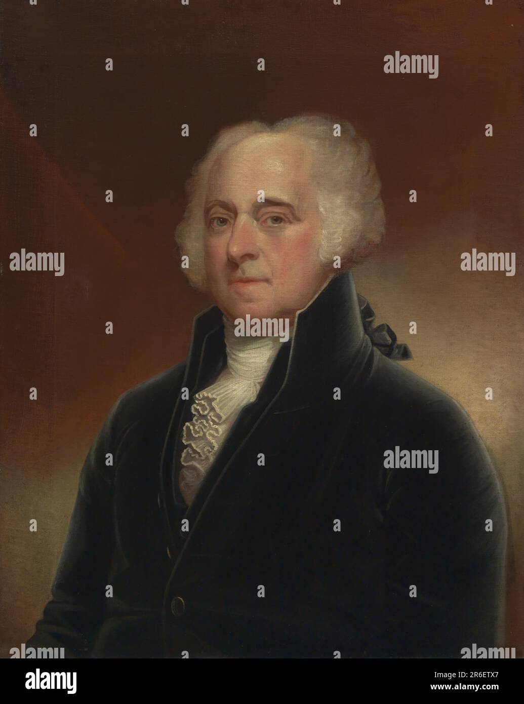 John Adams. oil on canvas. Date: c. 1815. Museum: NATIONAL PORTRAIT GALLERY. Stock Photo