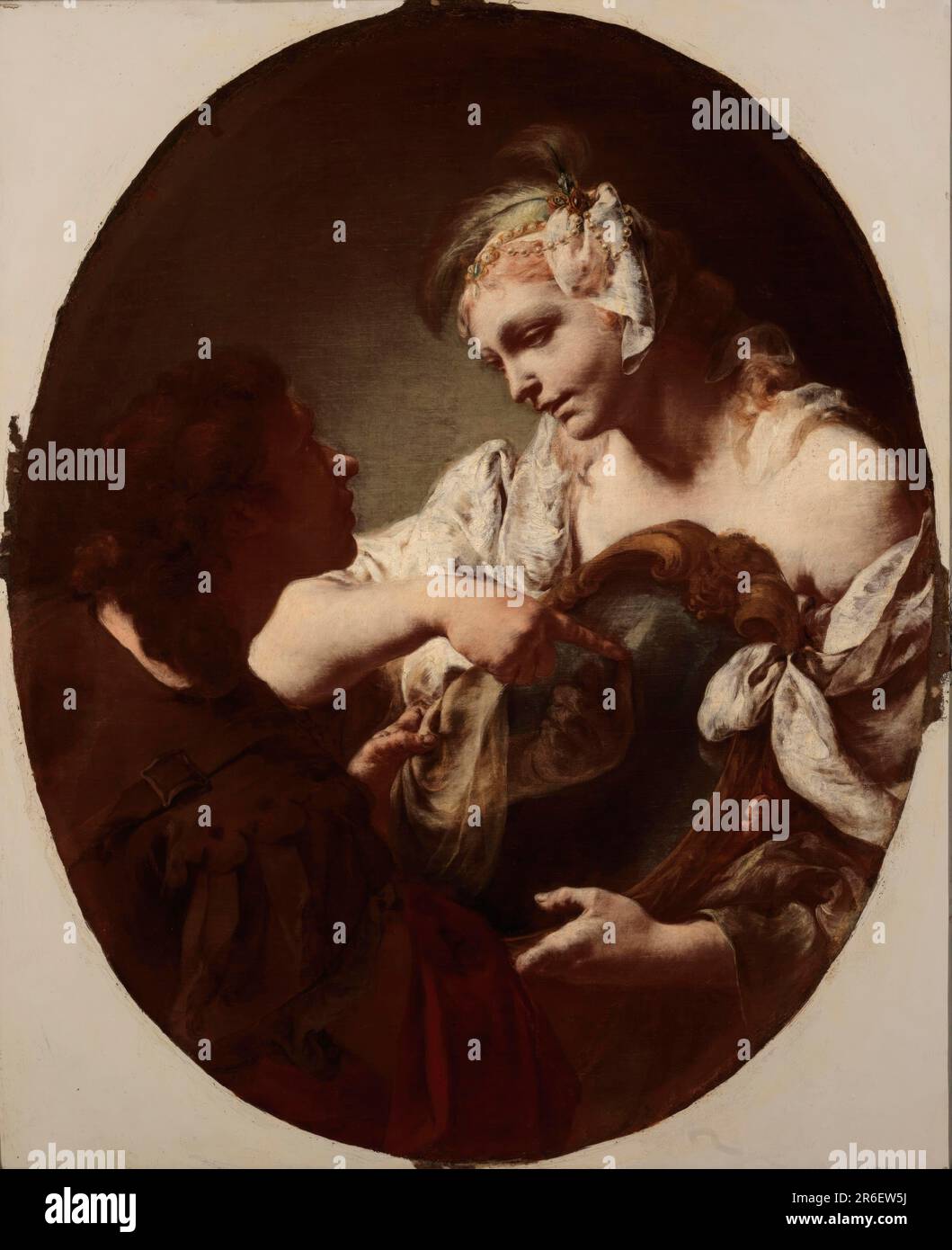 The Magic Mirror. Date: n.d. oil on canvas. Museum: Smithsonian American Art Museum. Stock Photo