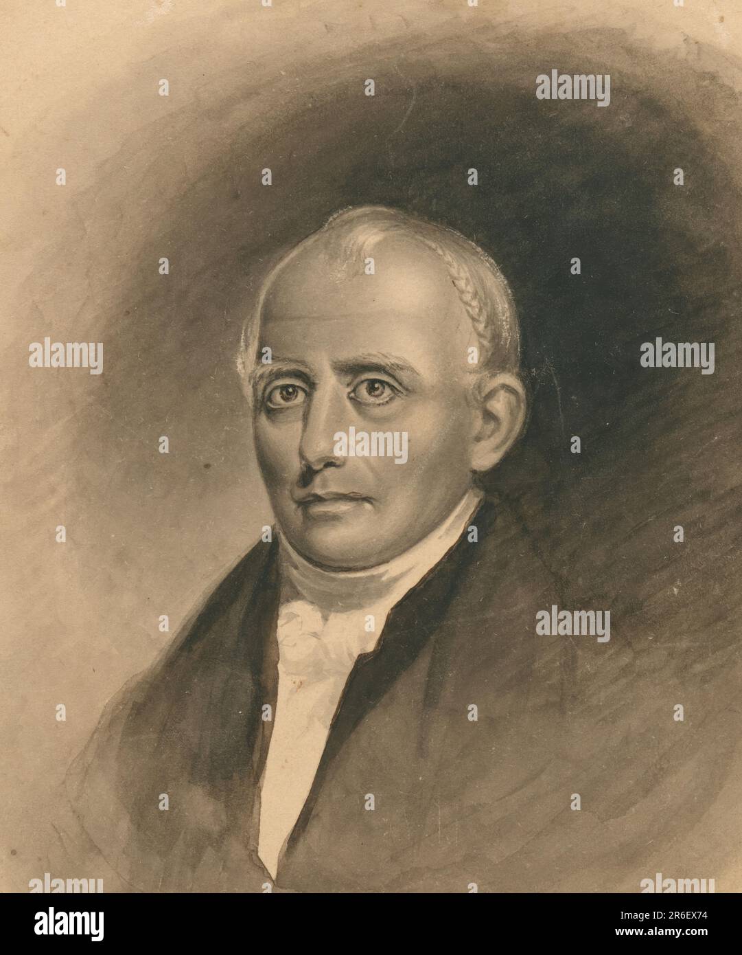 Samuel Slater. Watercolor on paper. Date: c. 1836. Museum: NATIONAL PORTRAIT GALLERY. Stock Photo
