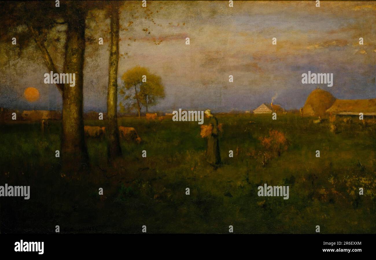 Sundown. Date 1884. oil on canvas. Museum Smithsonian American Art