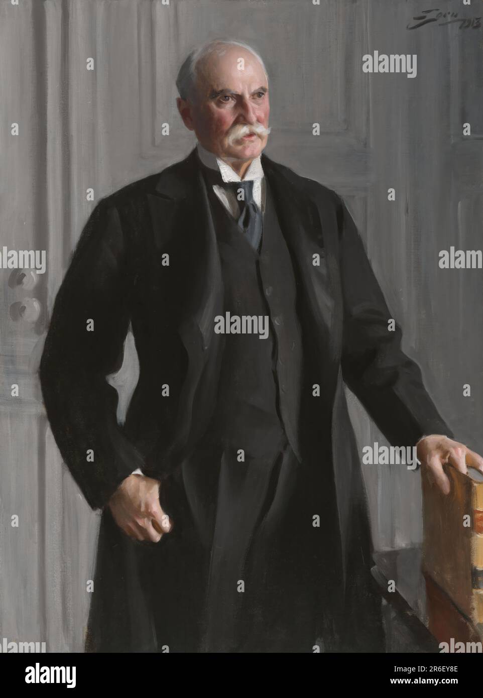 Nelson Wilmarth Aldrich. oil on canvas. Date: 1913. Museum: NATIONAL PORTRAIT GALLERY. Stock Photo