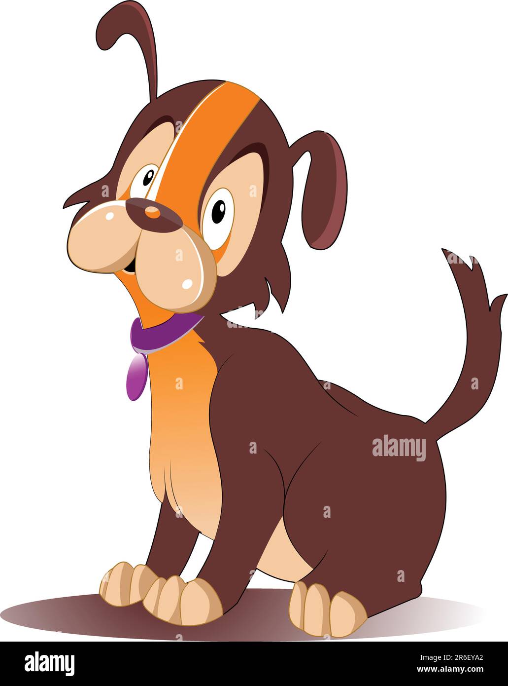 Vector illustration of a cute dog Stock Vector Image & Art - Alamy