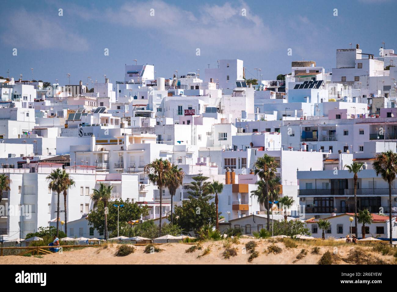 Conil de la Frontera. Costa de la Luz. White Town, Cadiz Province.  Andalucia. Spain Stock Photo - Alamy