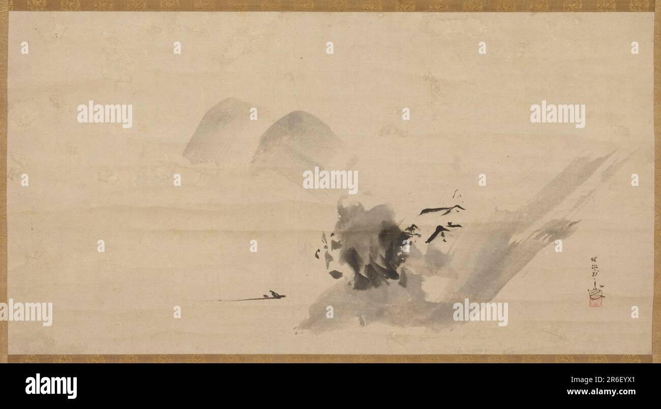 Landscape. Date 17th century. ink on paper. Origin Japan. Period Edo