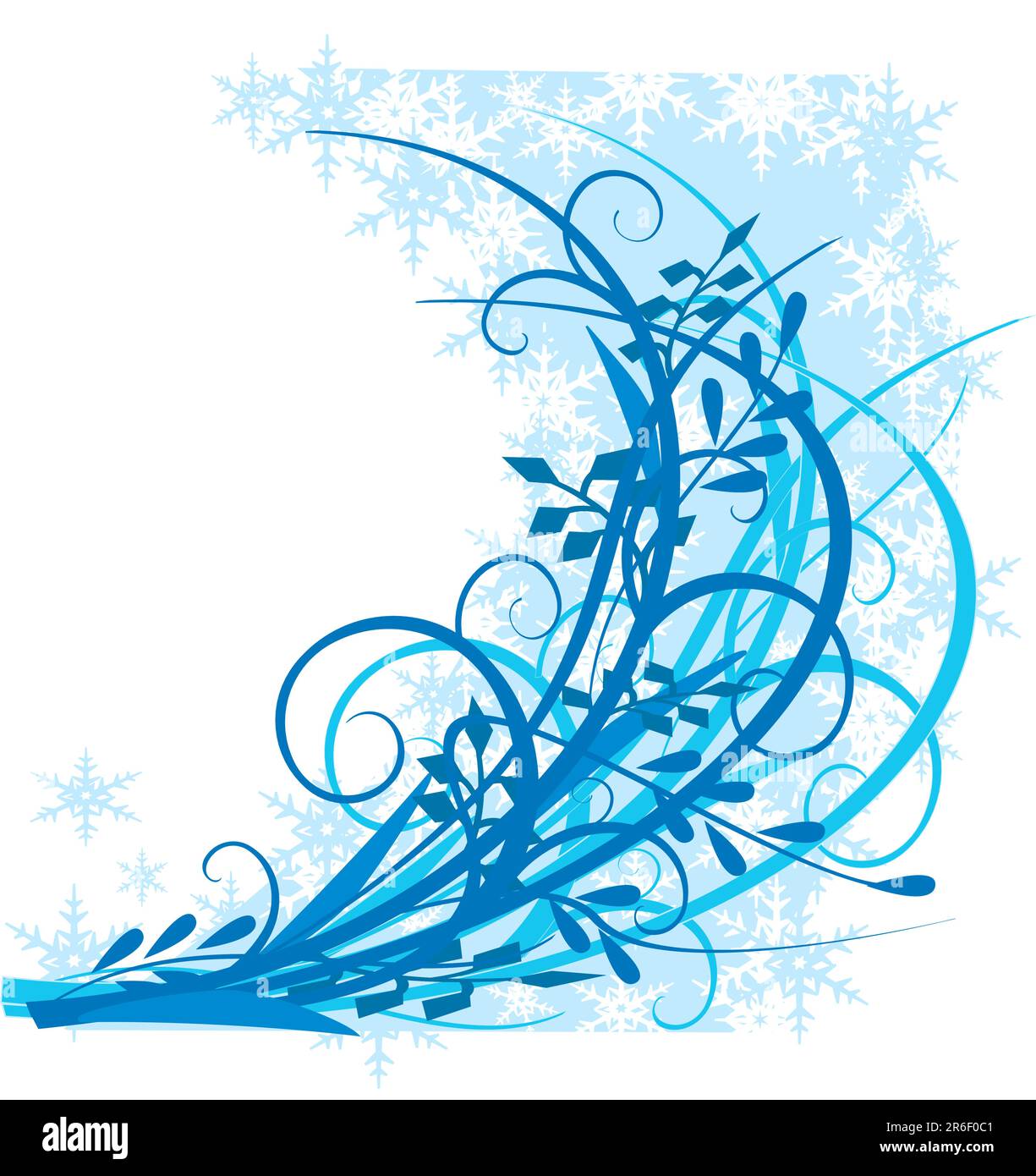 Blue winter background snow vector stock vector image art alamy