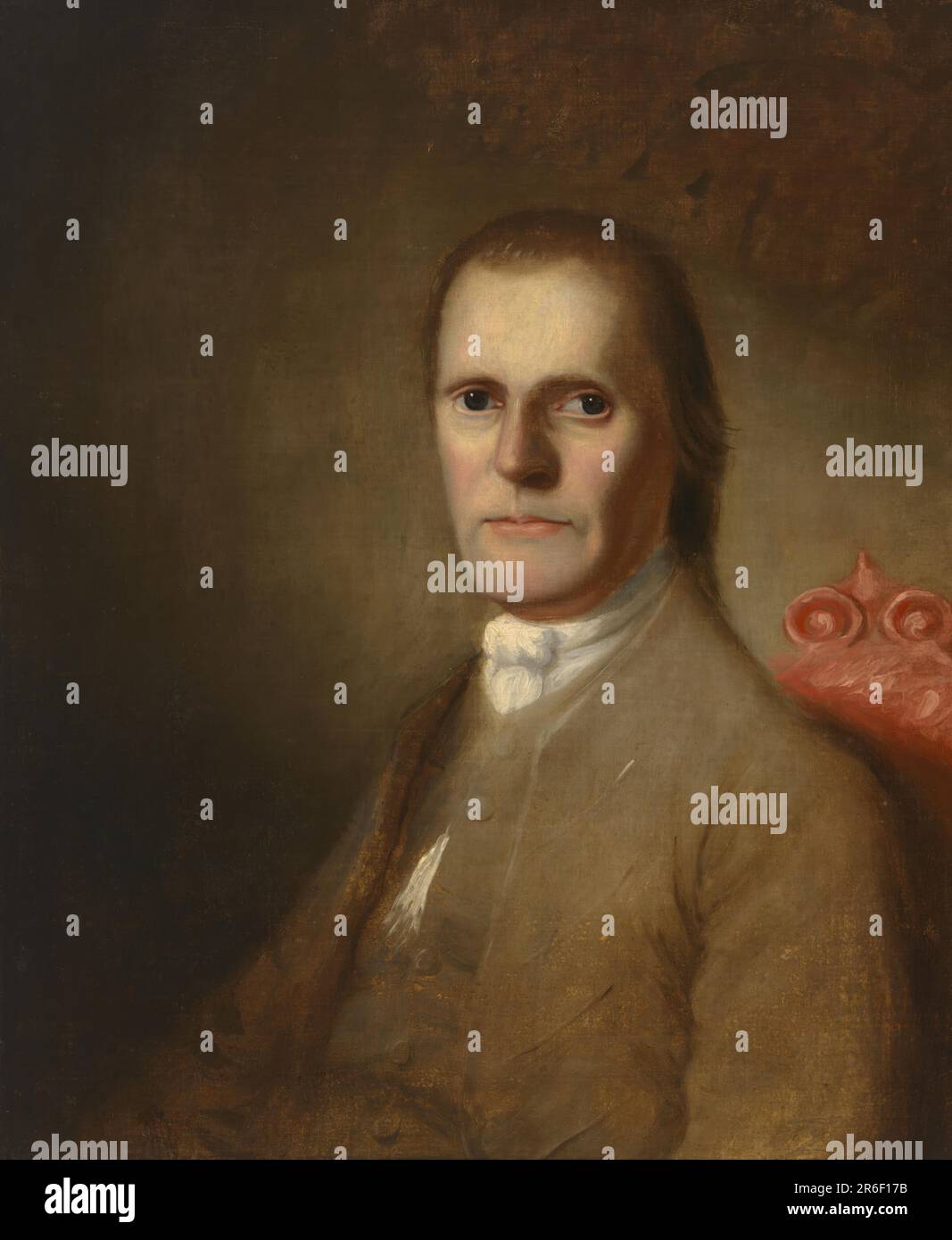 Roger Sherman. oil on canvas. Date: mid-late 19th century. Museum: NATIONAL PORTRAIT GALLERY. Stock Photo