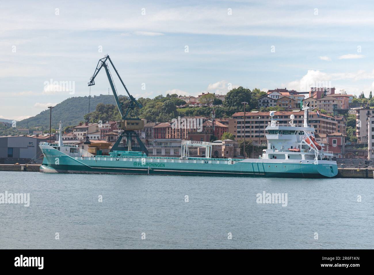 PASAIA, SPAIN-MAY 26, 2023: Marietje Andrea General Cargo Ship in port of Pasaia Stock Photo