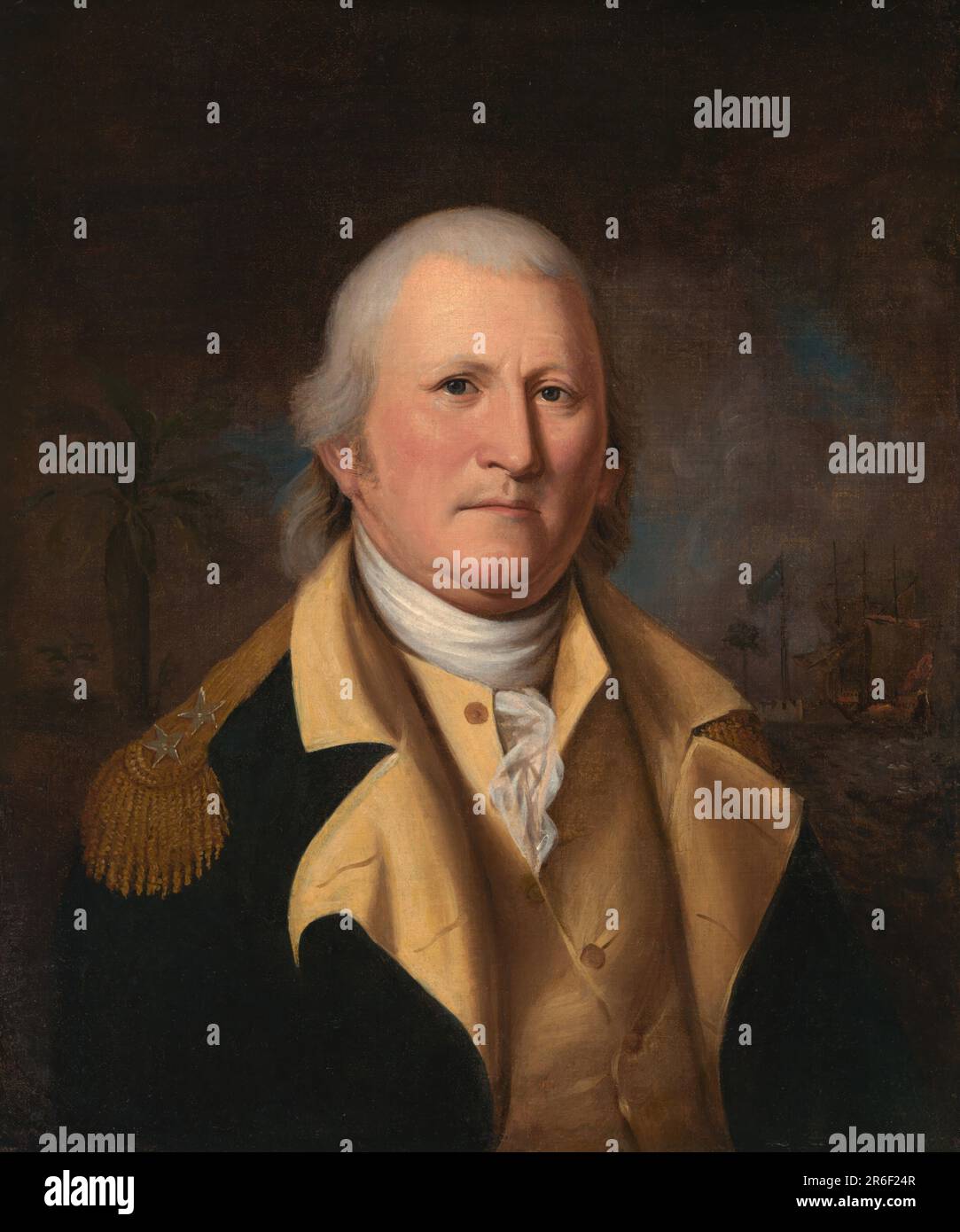William Moultrie. oil on canvas. Date: 1782. Museum: NATIONAL PORTRAIT GALLERY. Stock Photo