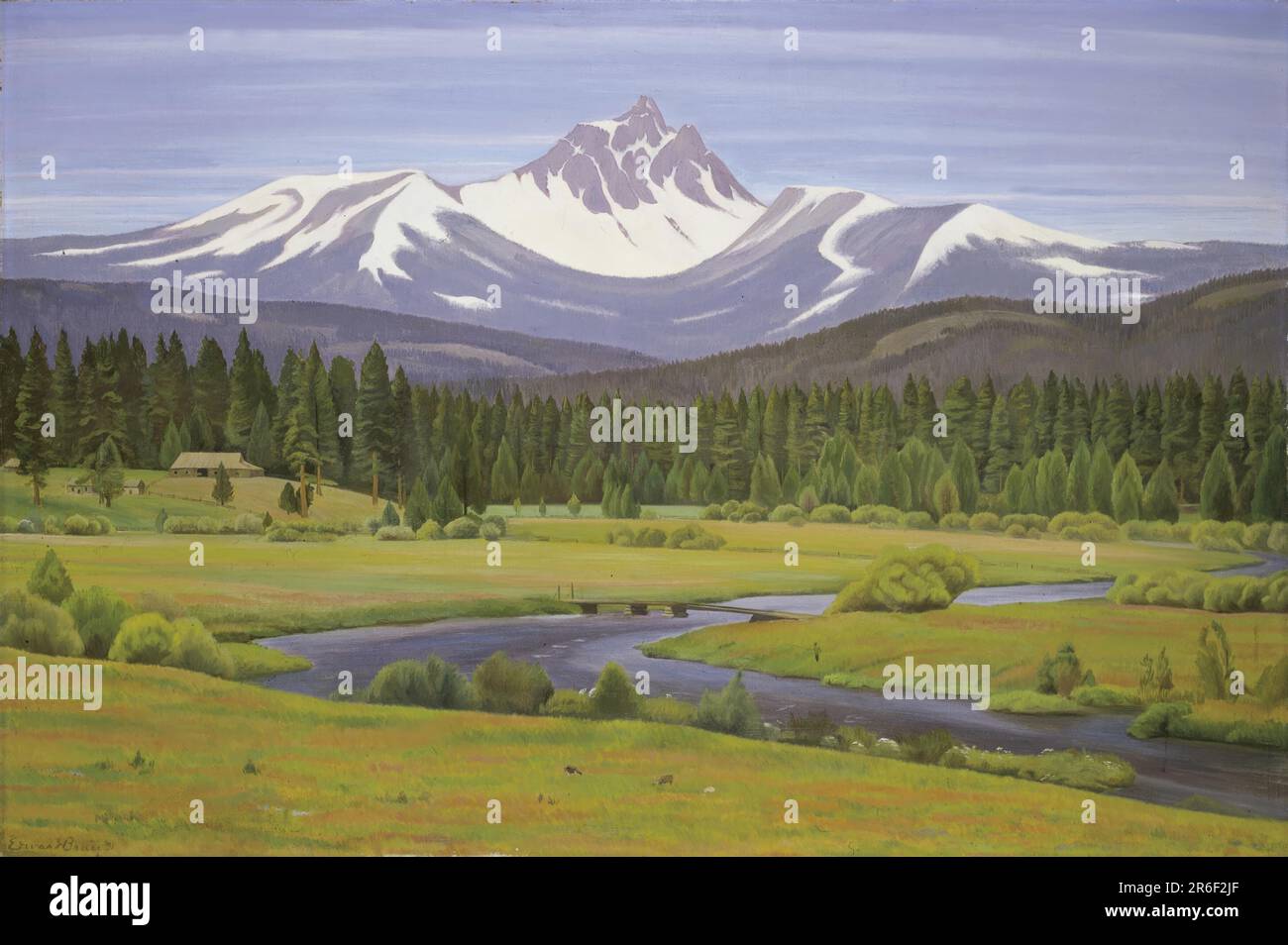 In the Cascade Mountains. oil on canvas. Date 1931. Museum