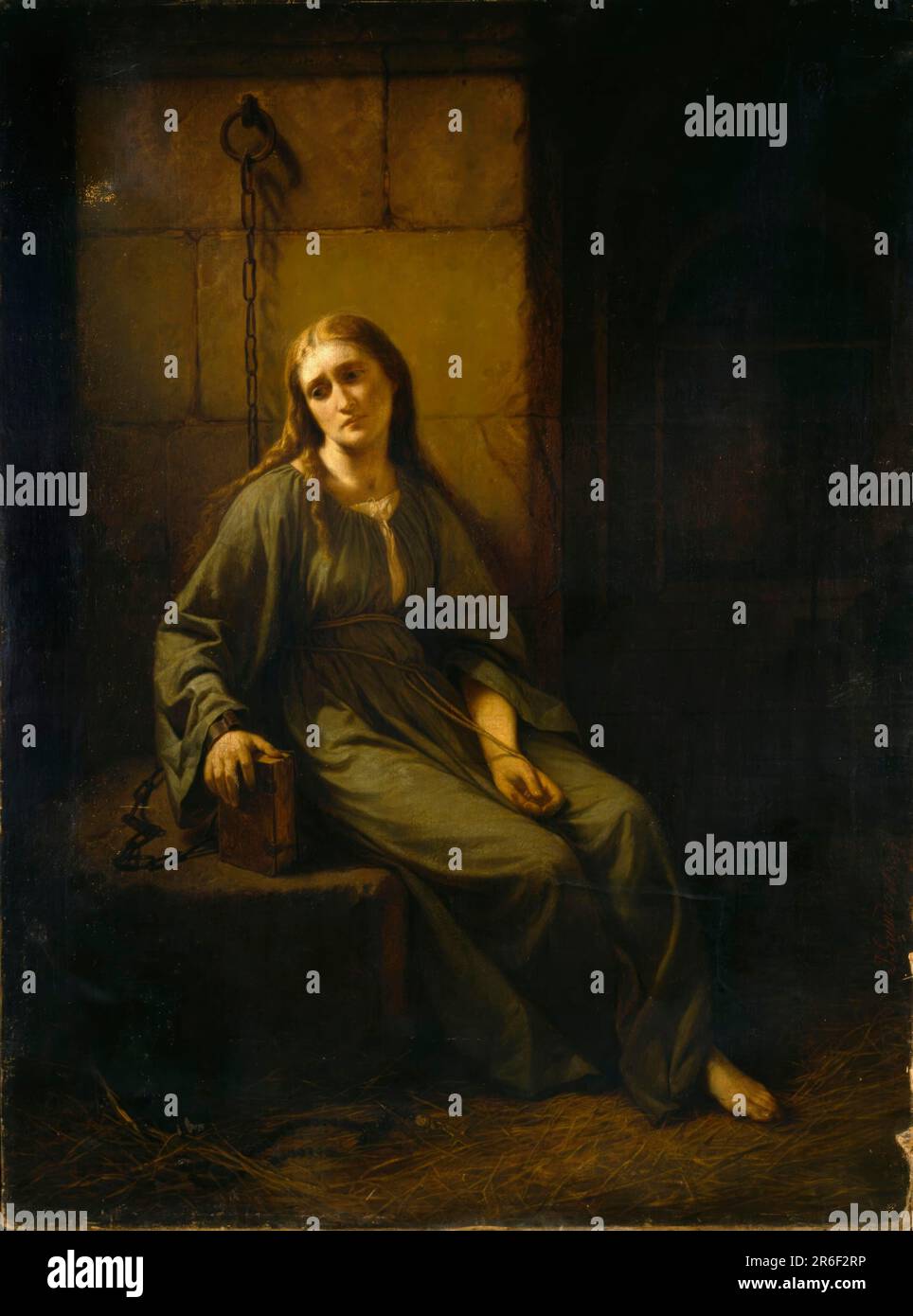 Marguerite in Prison. oil on canvas. Date: 1863-1867. Museum: Smithsonian American Art Museum. Stock Photo