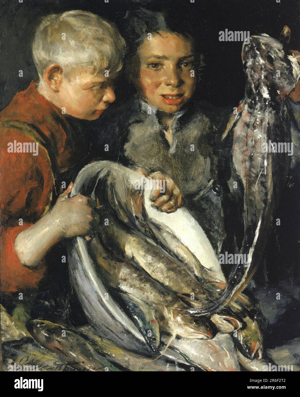 Fisher Children. oil on canvas. Date ca. 1902. Museum Smithsonian