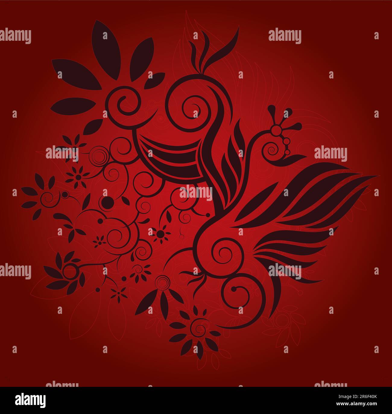 Organic decorative flower vector background stock vector image art