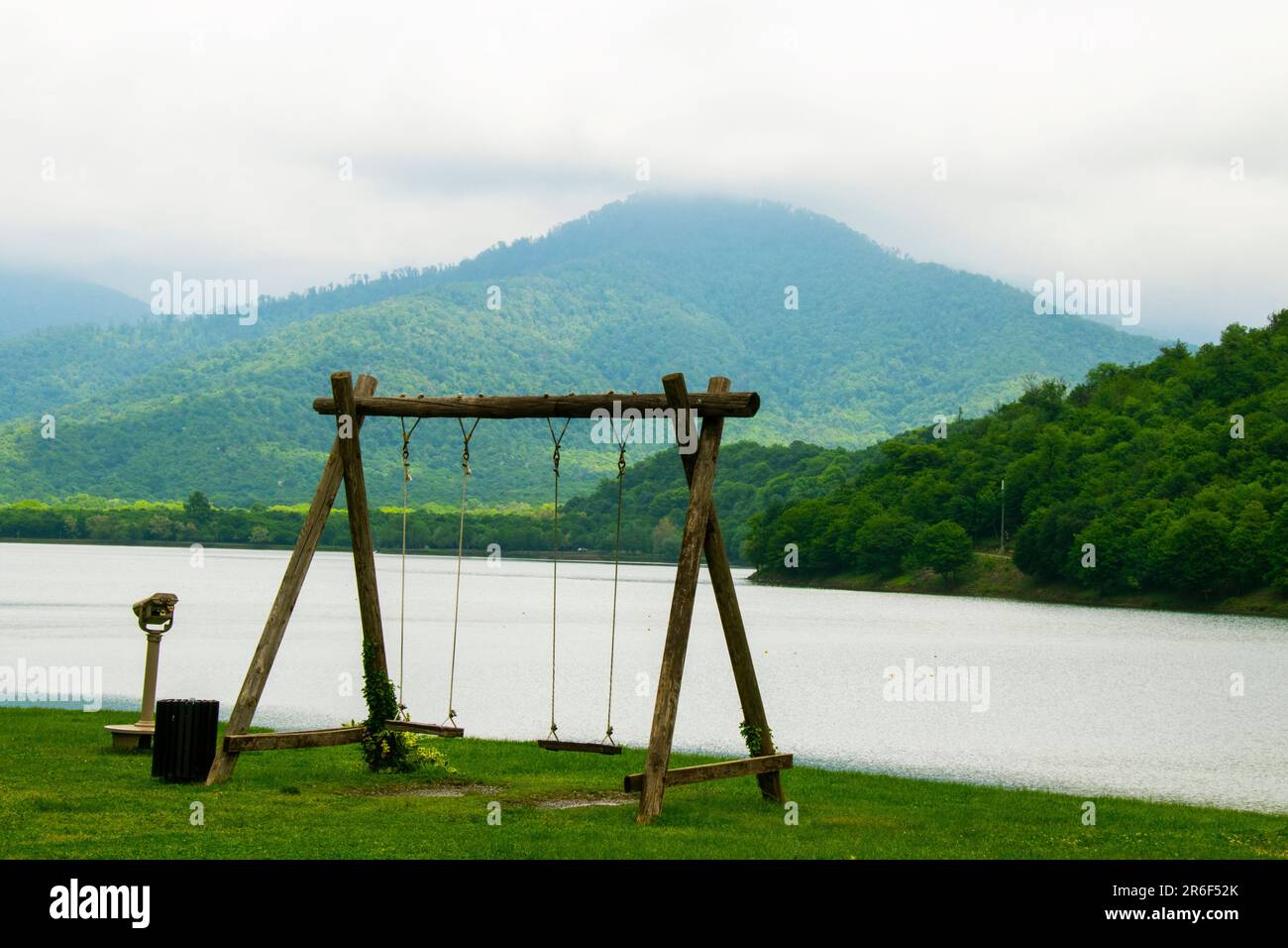 Kvareli lake landscape in Georgia Stock Photo - Alamy, image size:1300x956